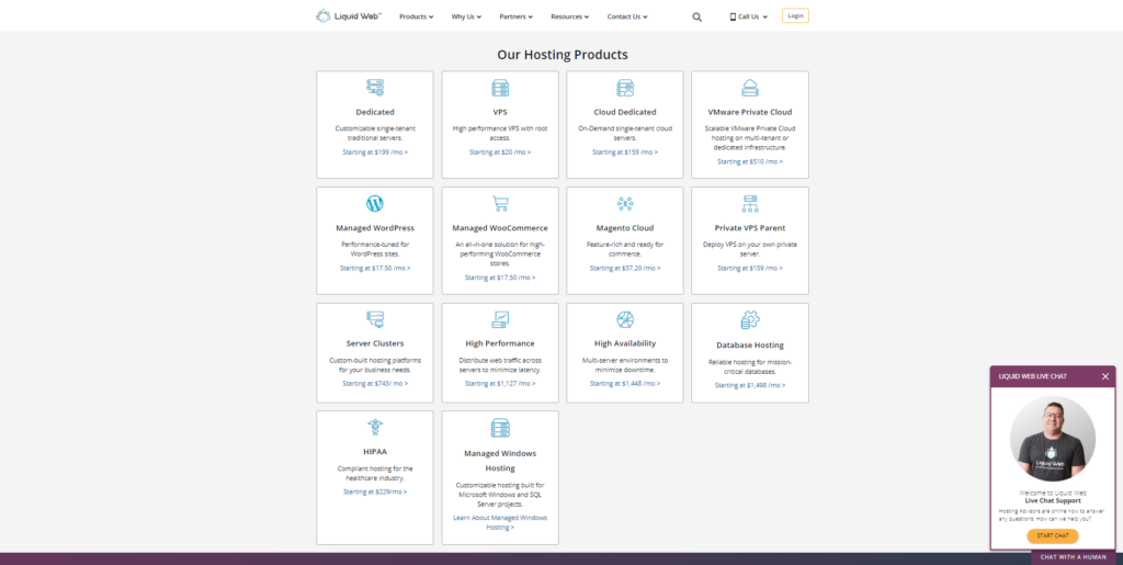 Liquid Web Hosting Plans